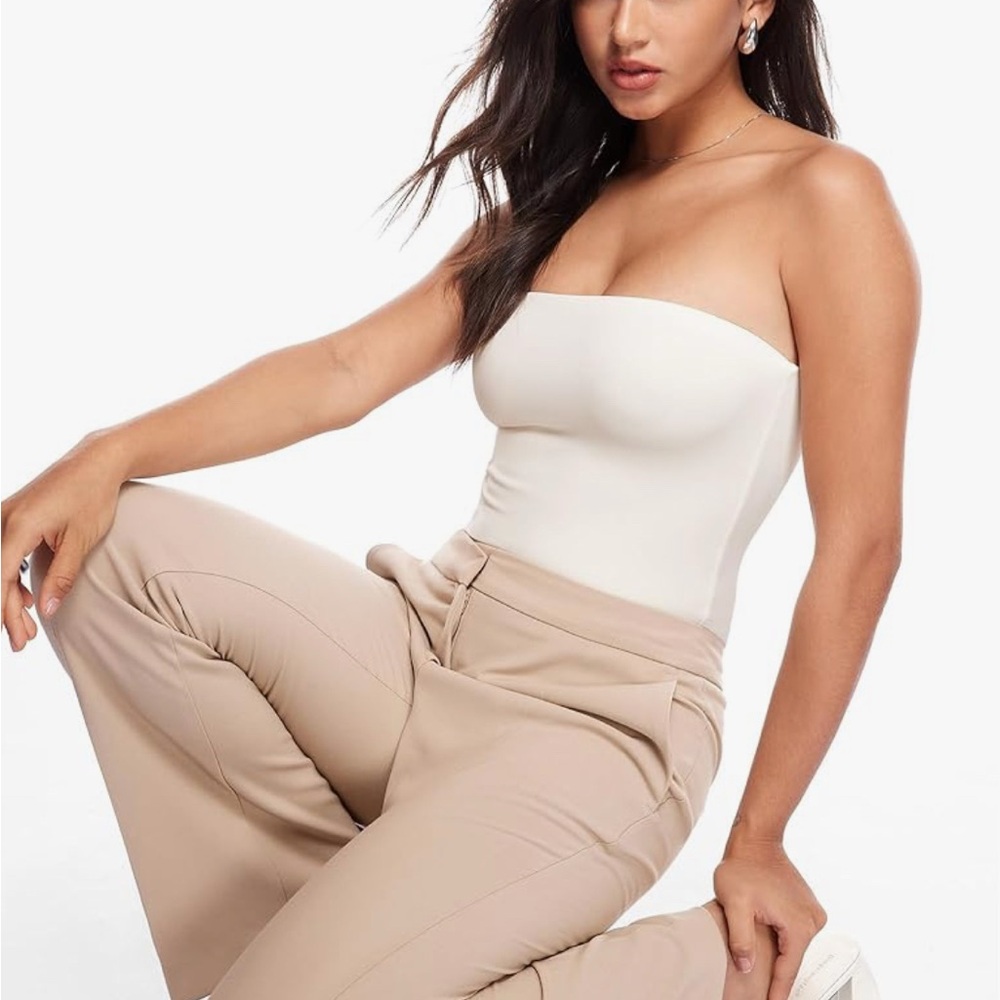 Strapless Off-White Strapless Bodysuit